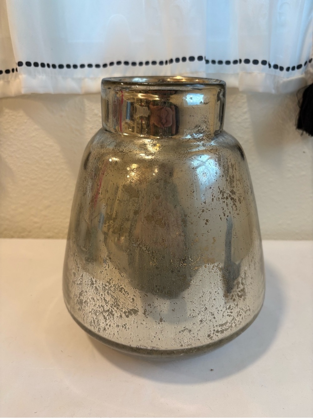 West Elm mercury glass vase